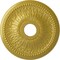 Ekena Millwork Bailey Ceiling Medallion (Fits Canopies up to 5 3/4"), 18"OD x 3 3/4"ID x 1 1/2"P, Rich Gold CM18BIRGS - alternate 1